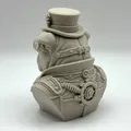 Tượng bán thân Bulldog phong cách Steampunk - Thumbnail 3