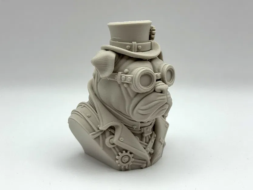 Tượng bán thân Bulldog phong cách Steampunk - Image 5