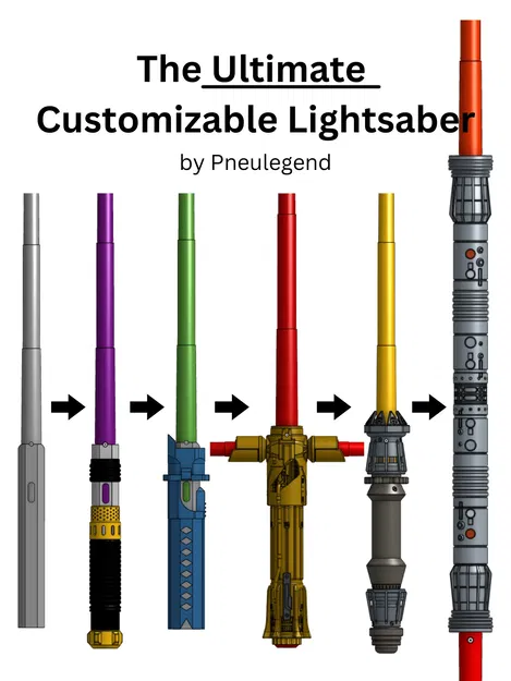 Lightsaber Tùy Biến Đỉnh Cao (Có Thể Thu Gọn/Rút Dài) - Image 1