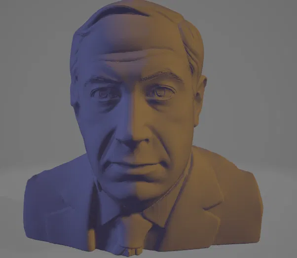 Tượng bán thân 3D Benjamin (Bibi) Netanyahu - Image 1