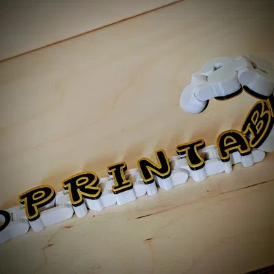 Chữ cái linh hoạt (flex letters) - Bảng tên khớp nối có thể tùy chỉnh