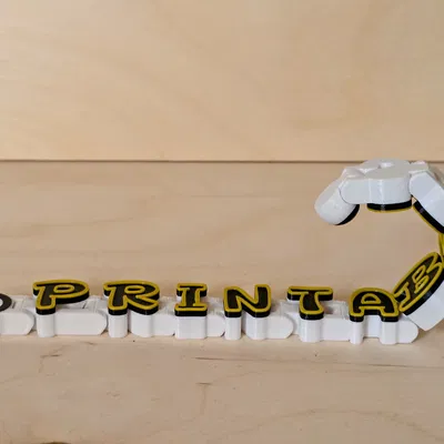 Chữ cái linh hoạt (flex letters) - Bảng tên khớp nối có thể tùy chỉnh