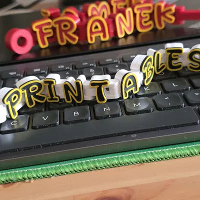 Chữ cái linh hoạt (flex letters) - Bảng tên khớp nối có thể tùy chỉnh