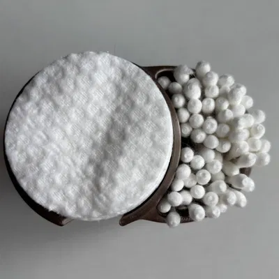 Khay đựng bông tẩy trang và tăm bông xinh xắn