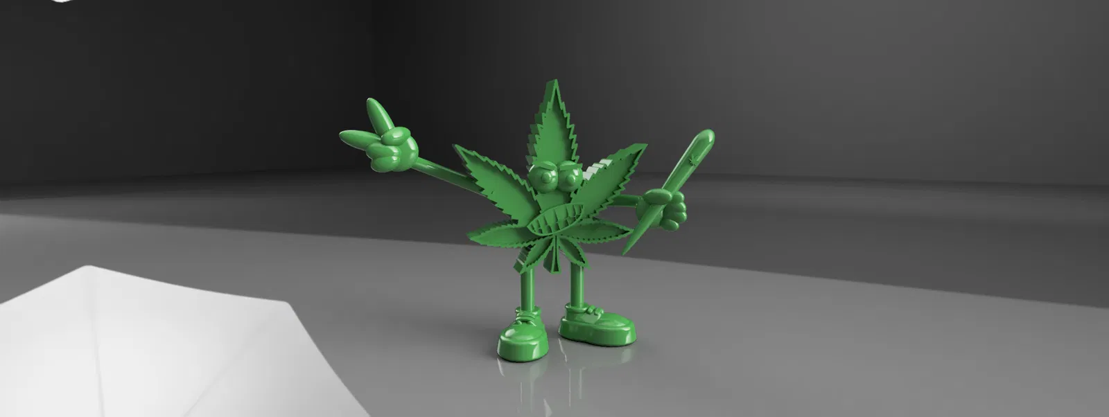 Mô hình trang trí Funny Weed vui nhộn dành cho người đam mê in 3D - Image 1