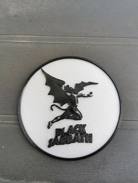 Mô hình logo Black Sabbath trang trí in 3D ấn tượng - Image 1