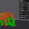 Low-Poly Elefant – Mẫu in 3D tối giản - Thumbnail 3