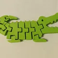 Mô hình Cá Sấu Khớp Nối Linh Hoạt (Flexi Crocodile Toy) - Thumbnail 1