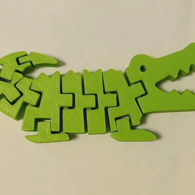 Mô hình Cá Sấu Khớp Nối Linh Hoạt (Flexi Crocodile Toy)
