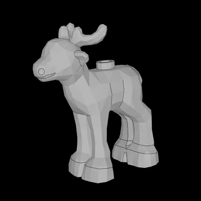 Mô hình chú tuần lộc non (Fawn) tương thích Lego in 3D