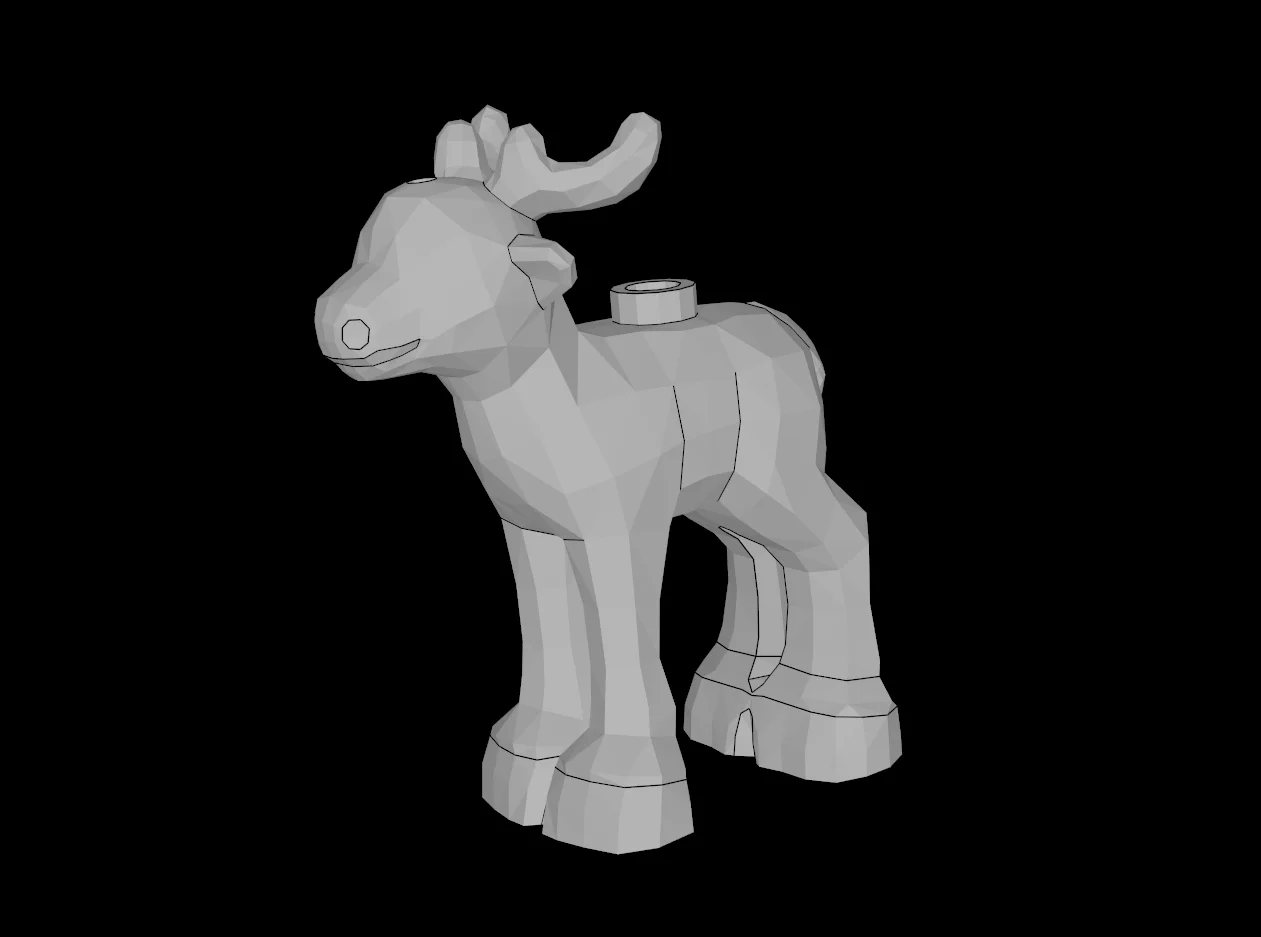 Mô hình chú tuần lộc non (Fawn) tương thích Lego in 3D 1