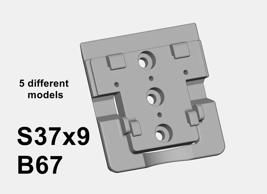 S37x9 - Grundplatte B67: Tấm đế cho bảng lỗ lưới 37x9 - Image 1