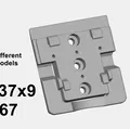 S37x9 - Grundplatte B67: Tấm đế cho bảng lỗ lưới 37x9 - Thumbnail 1