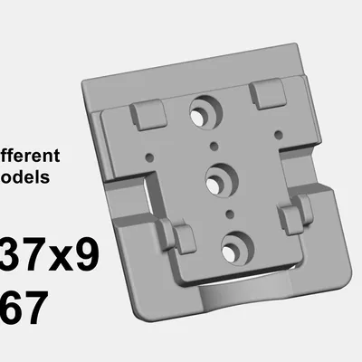 S37x9 - Grundplatte B67: Tấm đế cho bảng lỗ lưới 37x9