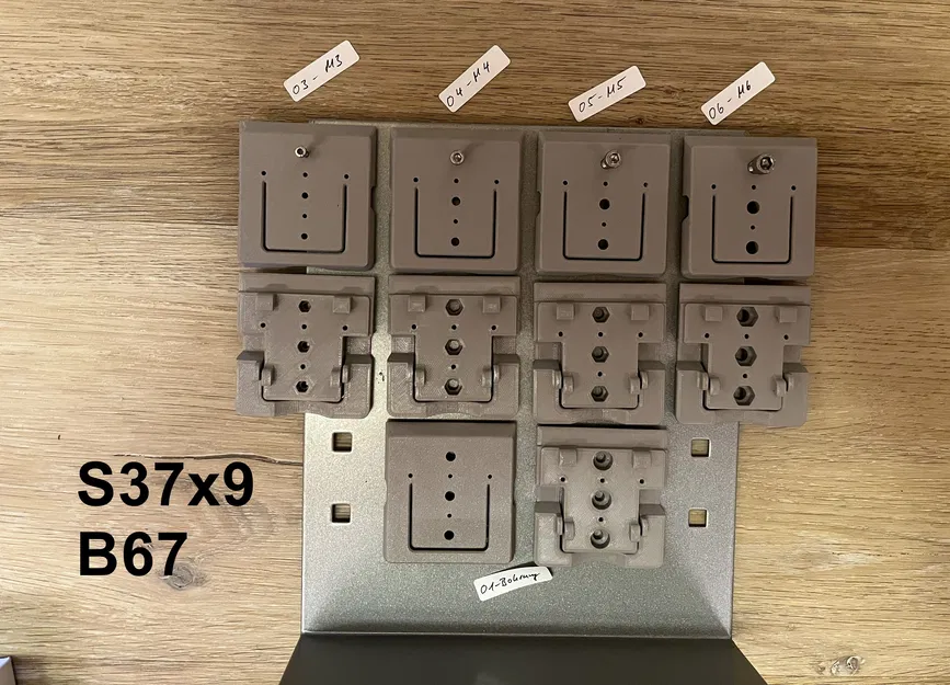 S37x9 - Grundplatte B67: Tấm đế cho bảng lỗ lưới 37x9 - Image 2