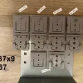 S37x9 - Grundplatte B67: Tấm đế cho bảng lỗ lưới 37x9 - Thumbnail 2
