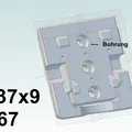 S37x9 - Grundplatte B67: Tấm đế cho bảng lỗ lưới 37x9 - Thumbnail 3