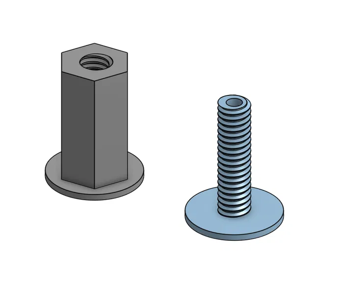 Bộ đệm ren kèm ốc vặn – Tương thích M6 (40 mm) - Image 1