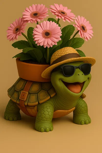 Chậu Cây Hình Rùa Phiên Bản Epic Summer Bloom - Image 1