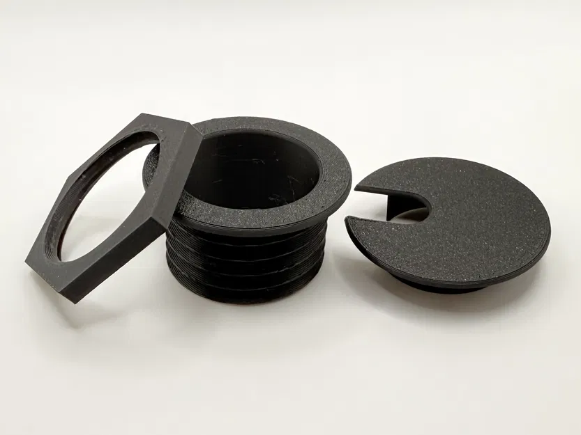 Nắp luồn dây điện cho bàn làm việc (Cable grommet) - Image 1