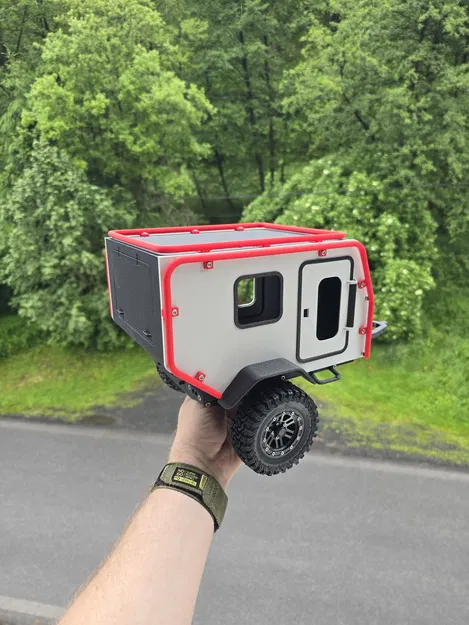 NBC.7 - Mô hình thùng moóc cắm trại offroad tỉ lệ 1:10 cho xe crawler - Image 1