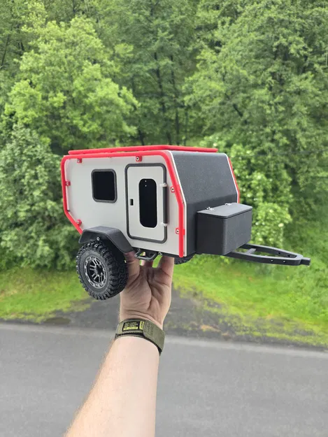 NBC.7 - Mô hình thùng moóc cắm trại offroad tỉ lệ 1:10 cho xe crawler - Image 2