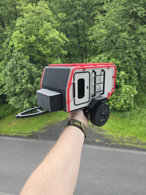 NBC.7 - Mô hình thùng moóc cắm trại offroad tỉ lệ 1:10 cho xe crawler - Image 3