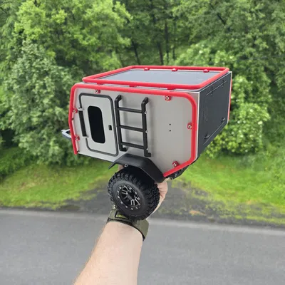 NBC.7 - Mô hình thùng moóc cắm trại offroad tỉ lệ 1:10 cho xe crawler