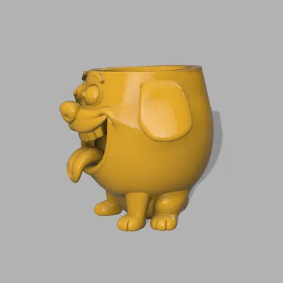 Chậu Cây Hình Chú Cún Hài Hước