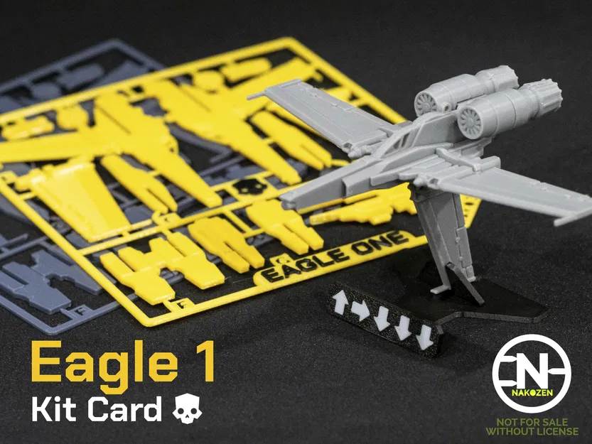 Mô hình Helldivers 2 Eagle 1 Kit card - Image 1