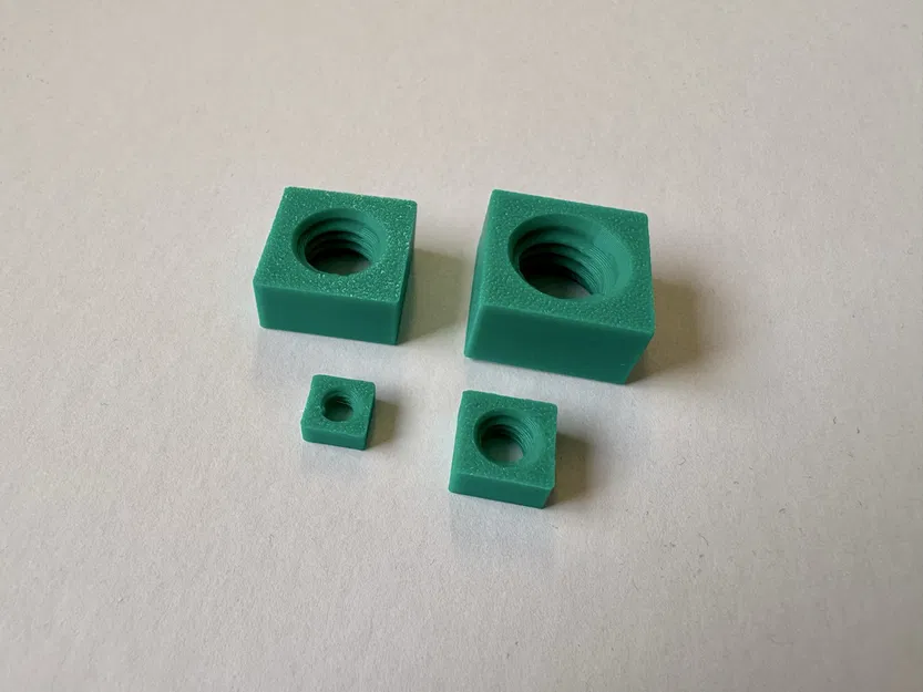 Bộ đai ốc hình vuông M2 - M22 (bao gồm file STEP) - Image 2