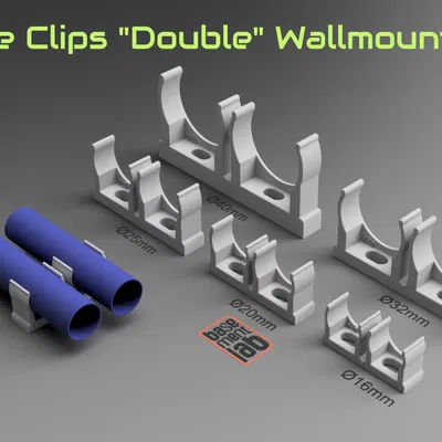 Kẹp giữ ống đôi Ø 16/20/25/32/40mm - Giải pháp cố định ống luồn dây điện chuyên dụng