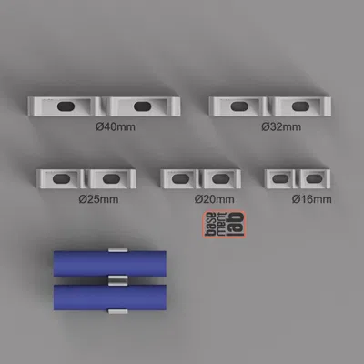 Kẹp giữ ống đôi Ø 16/20/25/32/40mm - Giải pháp cố định ống luồn dây điện chuyên dụng