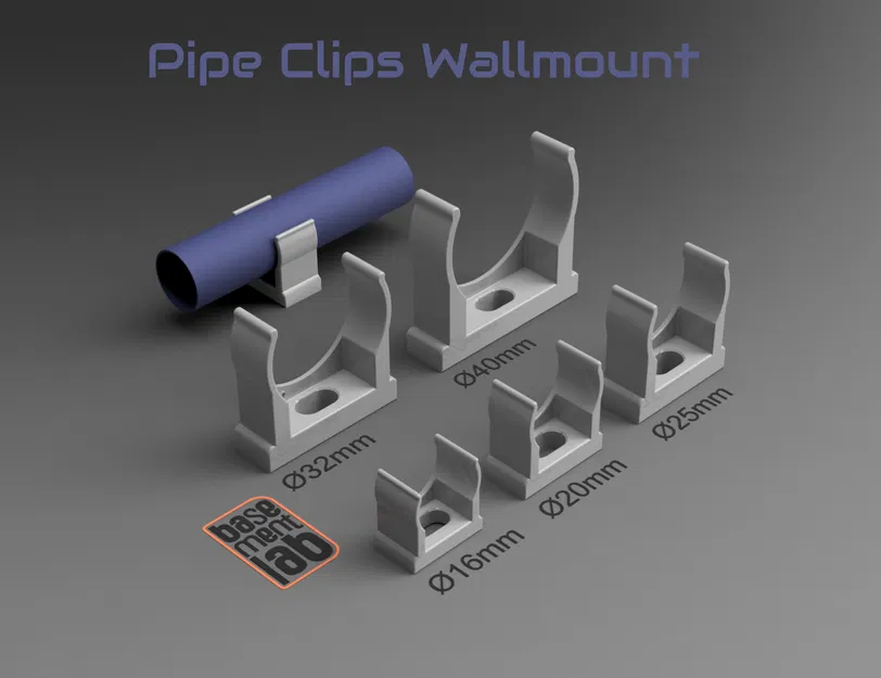 Kẹp ống nhựa - Clip giữ ống đa năng Ø 16mm đến 40mm - Image 1