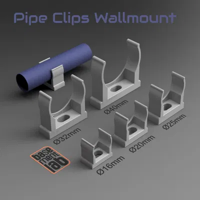 Kẹp ống nhựa - Clip giữ ống đa năng Ø 16mm đến 40mm