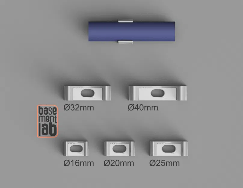 Kẹp ống nhựa - Clip giữ ống đa năng Ø 16mm đến 40mm - Image 3