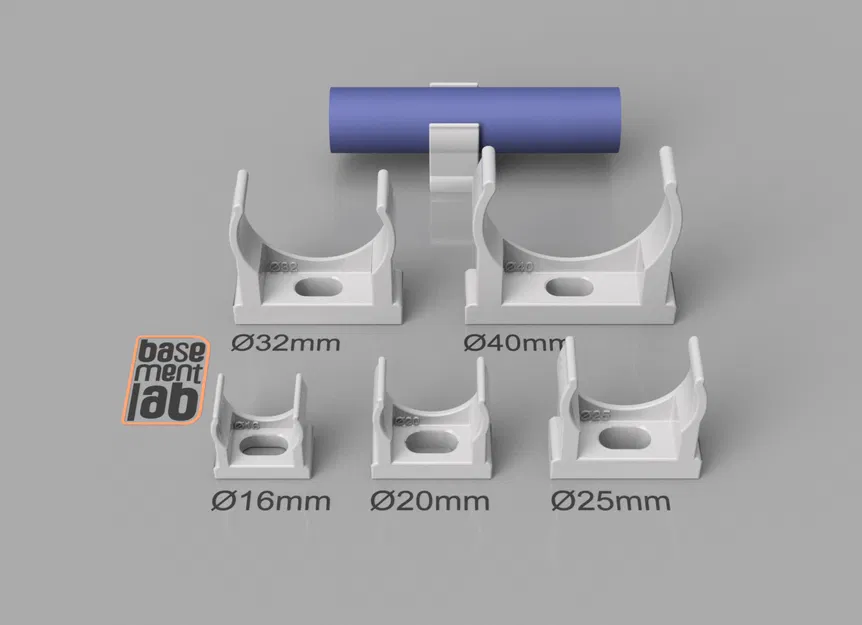 Kẹp ống nhựa - Clip giữ ống đa năng Ø 16mm đến 40mm - Image 4