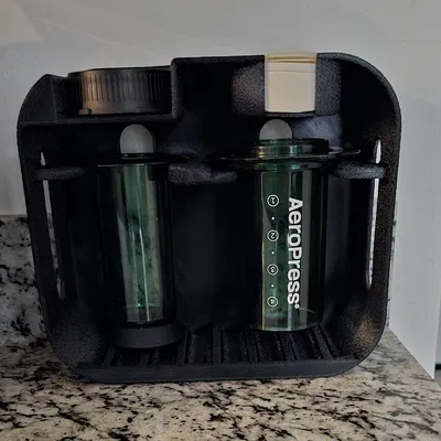 Trạm để AeroPress tối giản