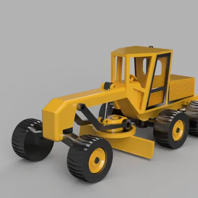 Mô hình xe ủi đất (Construction Grader Machine)
