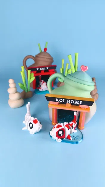 Diorama cho thú cưng Flexi dễ thương, phiên bản Cá Koi (Cá) - Image 9