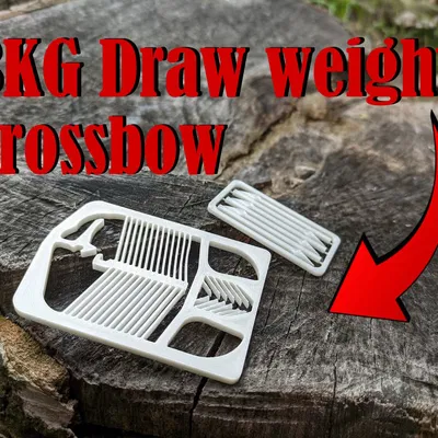 Bộ Kit Card Nỏ Mini In 3D - Lực Kéo 3KG!