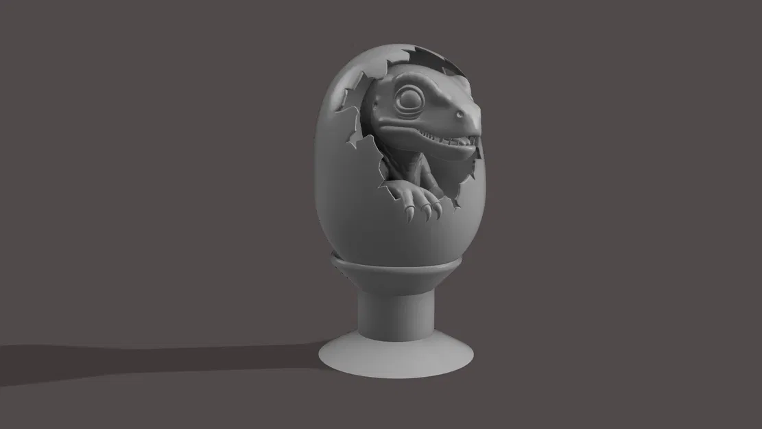 Mô hình bé khủng long Raptor nở từ trứng (Baby Raptor Hatching) - Image 2