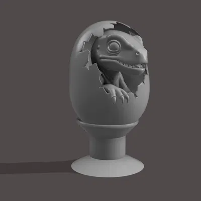 Mô hình bé khủng long Raptor nở từ trứng (Baby Raptor Hatching)