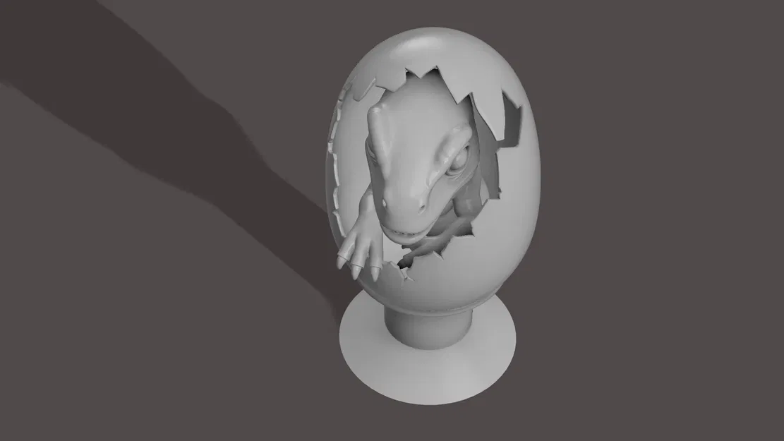 Mô hình bé khủng long Raptor nở từ trứng (Baby Raptor Hatching) - Image 4