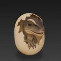 Mô hình bé khủng long Raptor nở từ trứng (Baby Raptor Hatching) - Thumbnail 7