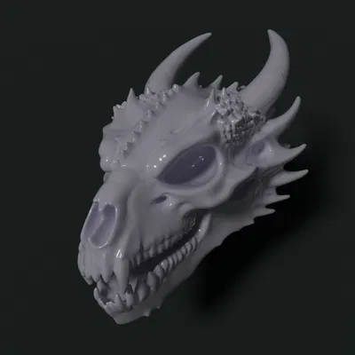 Mô hình hộp sọ rồng 3D (Dragon Skull) trang trí cực chất