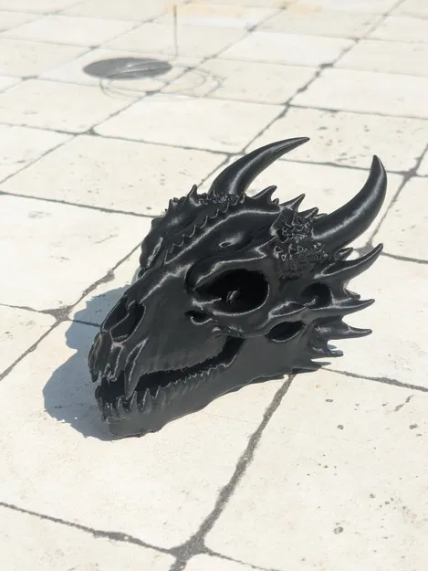 Mô hình hộp sọ rồng 3D (Dragon Skull) trang trí cực chất - Image 2
