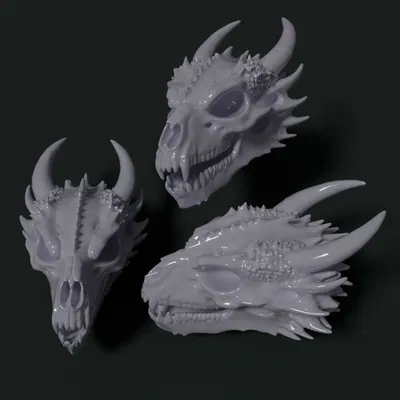 Mô hình hộp sọ rồng 3D (Dragon Skull) trang trí cực chất