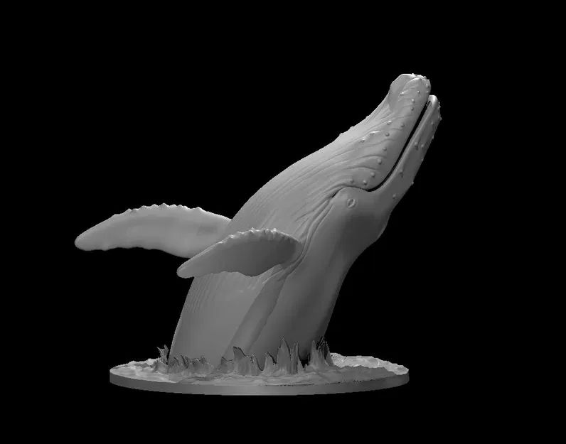 Mô hình Cá voi lưng gù mini - Image 2