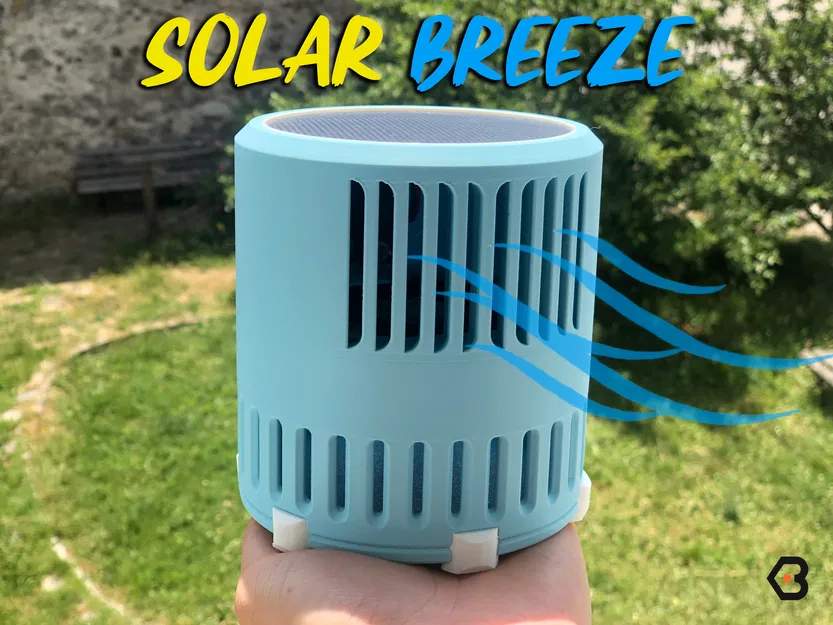 Solar Breeze – Quạt di động chạy bằng năng lượng mặt trời - Image 1